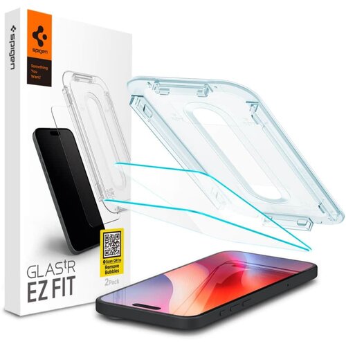 Spigen Glas.tR EZ-FIT (2 kom) kaljeno staklo AGL07928 za iPhone 16 Pro/ iPhone 17/ iPhone 17 Pro -clear Cene