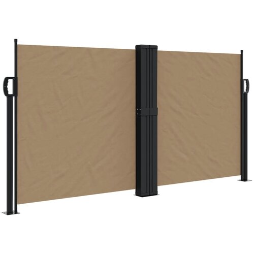 vidaXL Zložljiva stranska tenda taupe 120x1200 cm, (21206771) Cene
