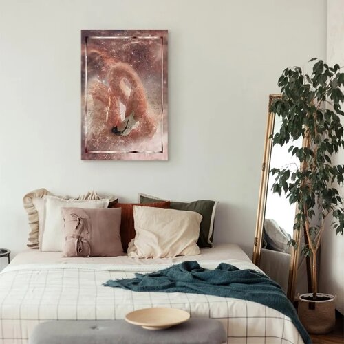  Slika - Space Flamingo (1 Part) Vertical 60x90 Akustična Slike