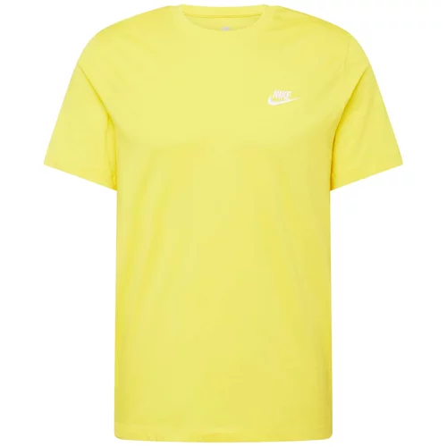 Nike Sportswear Majica 'CLUB' rumena / bela