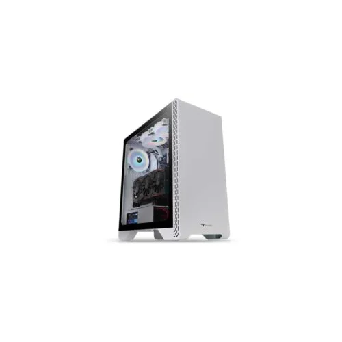 Thermaltake kućište za PC S300 TG Snow Mid tower kućište za PC, bijela boja, 1x Standard fan 120mm