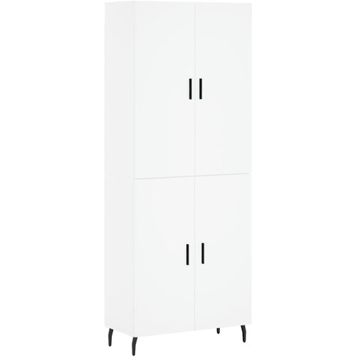 Maison Chic Visoka omara - Komoda - Predalnik bela 69,5x34x180 cm inženirski les, (21722127) Cene