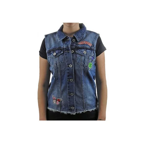 Only catty patch denim blue