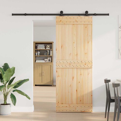  Klizna vrata NARVIK 80 x 210 cm (213,5 cm) Prirodna i crna Cene
