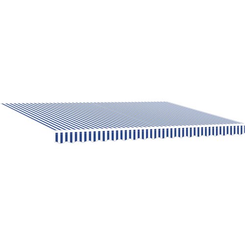 vidaXL automatska uvlačiva tenda plava i bijela 450x300 cm Cene