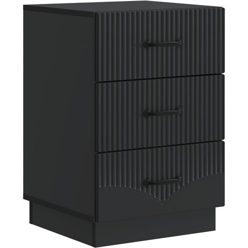  Noćni ormar s ladicama Crna 43 x 41 x 63,5 cm Konstruirano drvo Cene