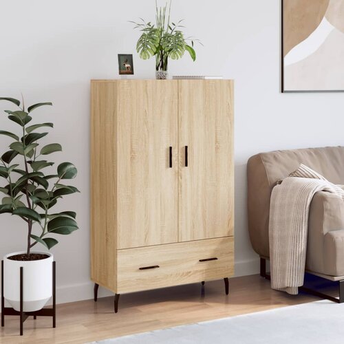 VidaXL Visoka omara sonoma hrast 69,5x31x115 cm inženirski les Slike