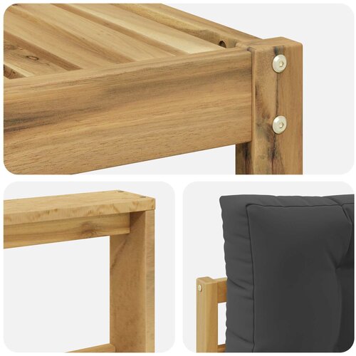  Set vanjskih sofa 6 kom. Bijela i antracit Slike