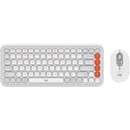 Logitech POP Icon Combo US tastatura bela Cene