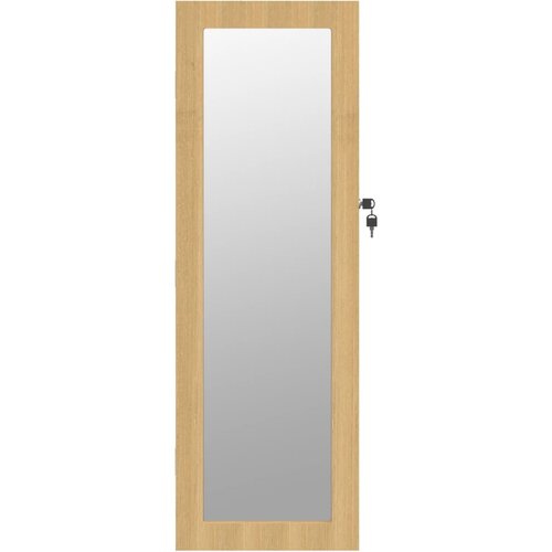  Zidni ormarić za nakit s ogledalom 30 x 8,5 x 90 cm Slike
