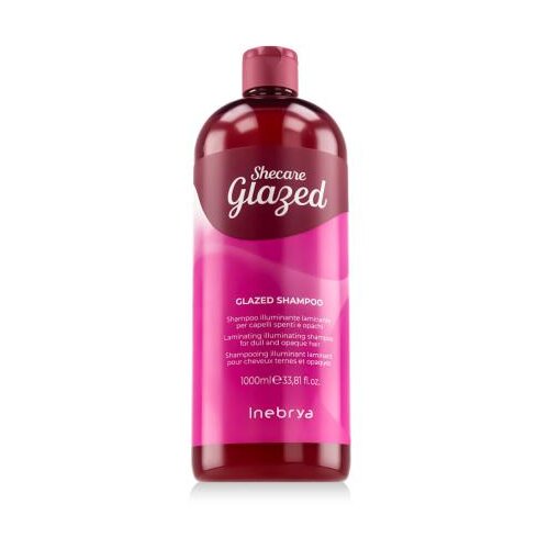 Inebrya SheCare Glazed Shampoo 1000 ml posvjetljujući &amp;scaron;ampon za beživotnu i suhu kosu za žene Slike