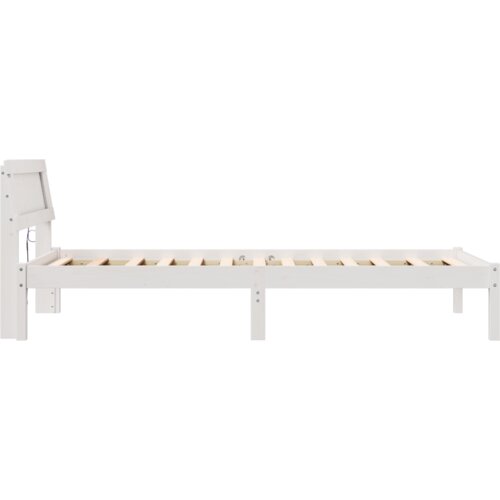 vidaXL okvir kreveta s LED uzglavljem u bijeloj boji, 90 x 200 cm, čvrsti bor Cijene