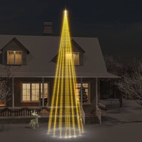 vidaXL Novoletna jelka iz 1134 toplo belih LED lučk 800 cm Cene