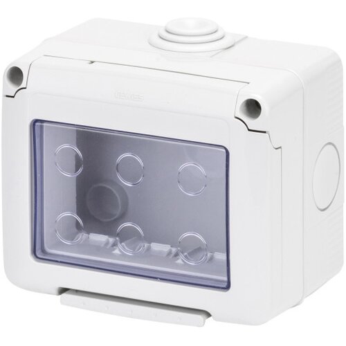 GEWISS System, nadgradna kutija 3M, IP55, siva GW27043 Slike
