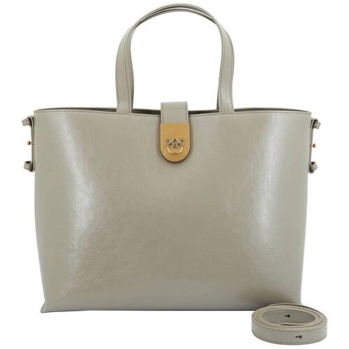 Pinko Torbe BRIOCHE SHOPPER VITELLO Siva Cene