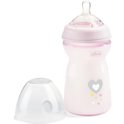 Chicco Natural Feeling Girl bočica za bebe 6m+ 330 ml