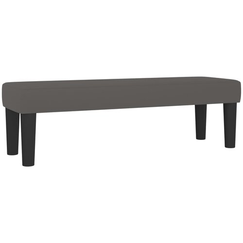 VidaXL Klop siv 100x30x30 cm umetno usnje, (20955169) Slike