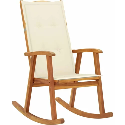  Gugalni stol z blazinami trden akacijev les, (20965011)
