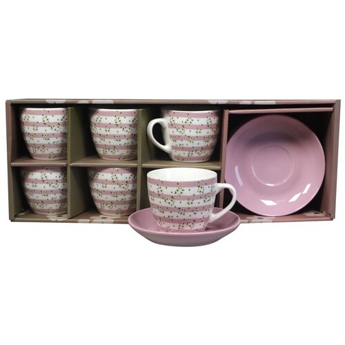 Sigma PORCELAN SET ZA KAFU 220ml 6/1 (PRUGE/ROZE) RXG-N6001B Slike
