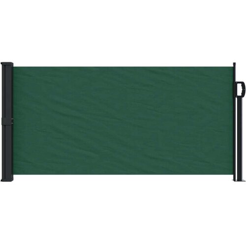 VidaXL Bočna tenda na uvlačenje tamnozelena 100x500 cm Slike