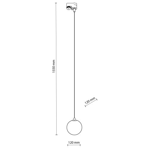 Luster na sajli za TRACER &amp;scaron;inski sistem 1xG9/8W/230V crna/zadimljena braon Slike