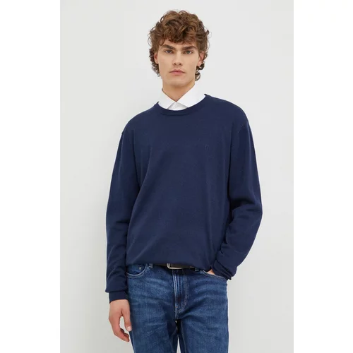 Les Deux Volnen pulover moški, mornarsko modra barva