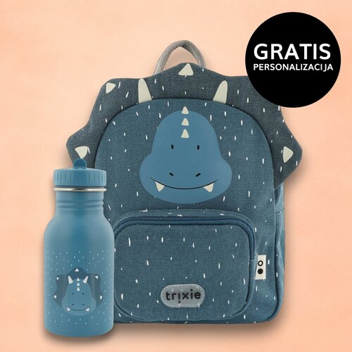 Trixie otro&amp;scaron;ki nahrbtnik small + steklenička 350 ml mr. triceratops Slike