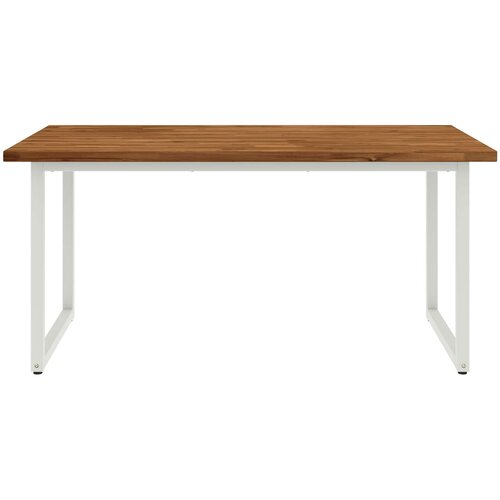  Kvadratni blagovaonski stol 160 x 70 x 75 cm Prirodna Slike