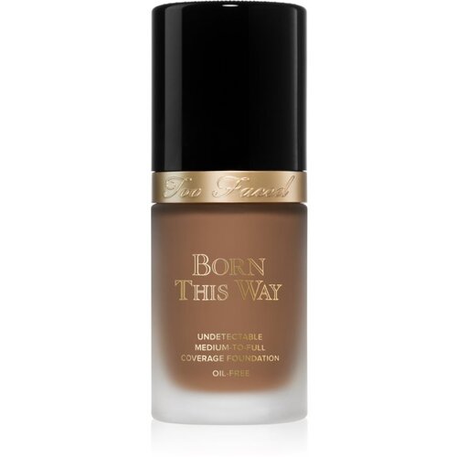 Too Faced Born This Way Flawless Coverage Natural Finish Foundation puder s visokim prekrivanjem za prirodan izgled nijansa Caramel 30 ml Slike