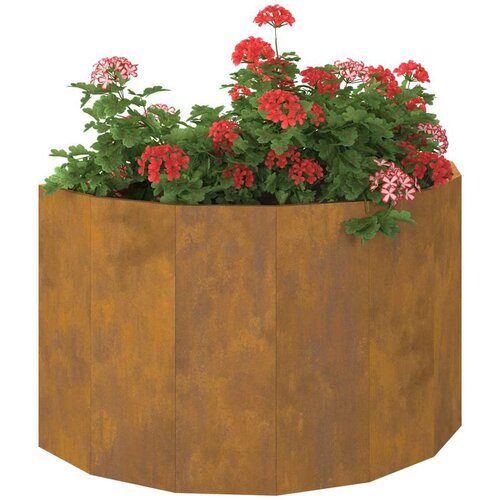 VidaXL Sadilica Rđa 90 x 45 x 50 cm Čelik otporan na vremenske uvjete Slike