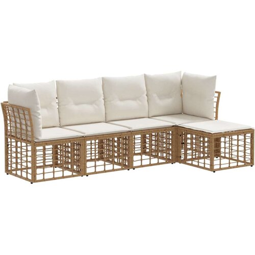  Set vanjskih sofa Prirodna Poliester - Prirodna bez stola Cijene