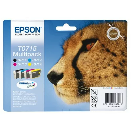 Epson Komplet kartuš T0715 (BK/C/M/Y), original