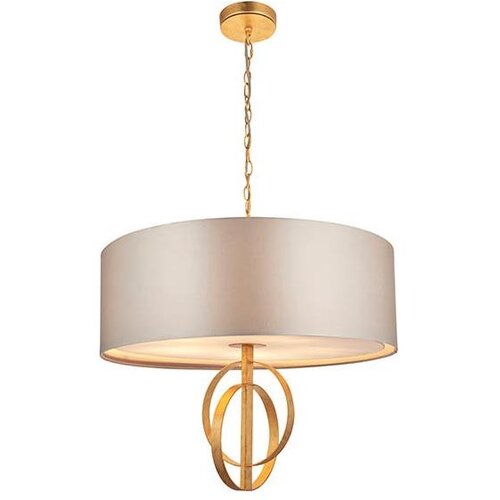  Endon 95211 - Luster na lancu 5xE27/10W/230V prečnik 70 cm siva/mesing Cene