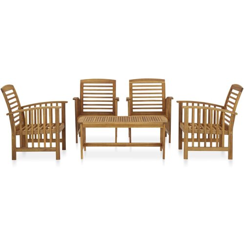 Maison Chic Seti vrtnega pohi&amp;scaron;tva - Vrtna garnitura - Vrtni pohi&amp;scaron;tvo set 5-delna trden akacijev les, (21820774) Slike