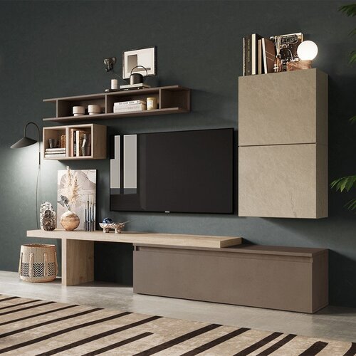 LC Mobili Stenska enota za dnevno sobo z regali INFINITY 2.0 900002A Slike