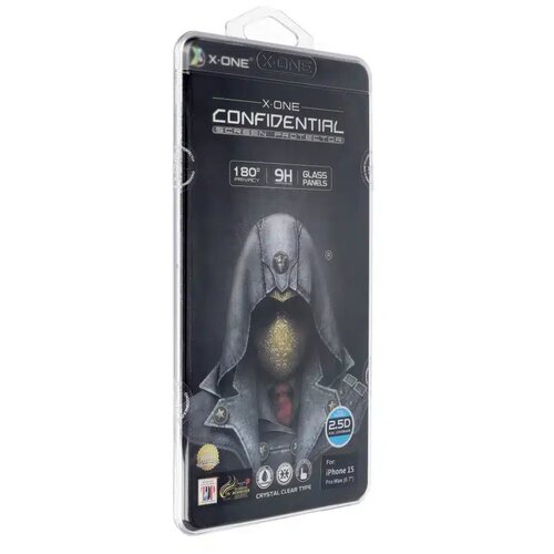 X-ONE Full Cover Extra Strong Privacy kaljeno steklo - za iPhone 15 Pro Max (popolno lepilo) črno Cene