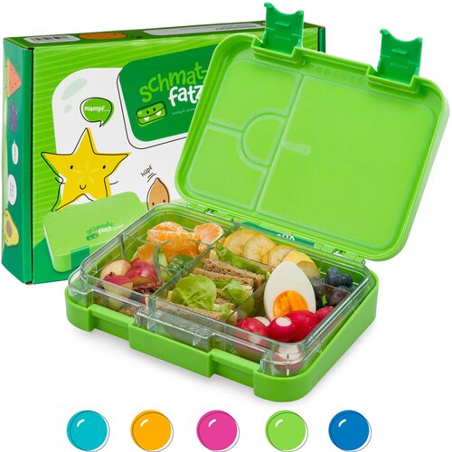 Klarstein schmatzfatz junior, kutija za ručak, 6 pretinaca, 21,3 x 15 x 4,5 cm (Š x V x D) Cijene