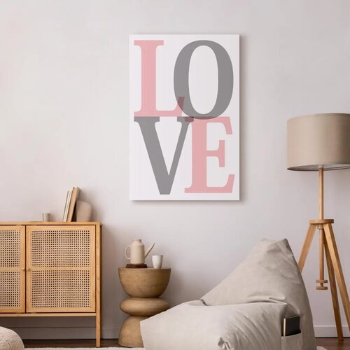  Slika - Grey Love (1 Part) Vertical 40x60 Akustična Cijene
