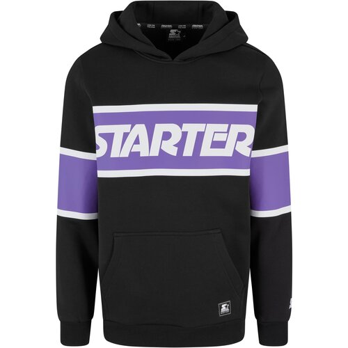 Starter Black Label Men&amp;#039;s sweatshirt Starter Across Stripe Hoodie black/purple Slike