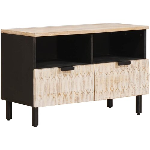 TV ormar Finš bijelog pranja 70 x 33 x 46 cm Čvrsto drvo manga Cene