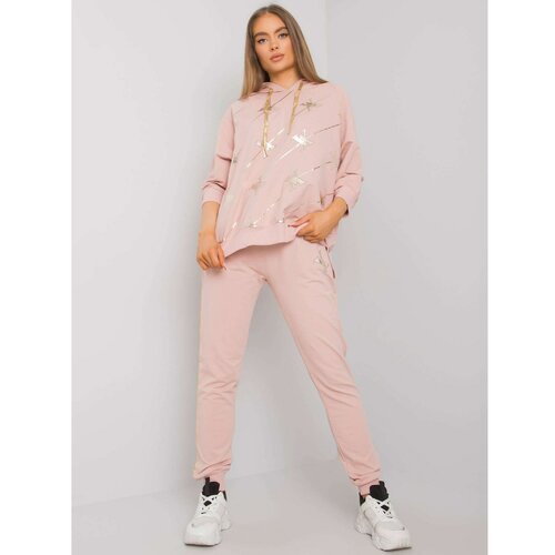 Fashion Hunters Dirty pink sweatshirt set with pants Slike