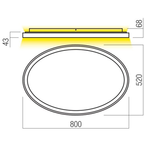  Redo 01-3810 - LED prigu&amp;scaron;iva plafonska svetiljka NOBU LED/80W/230V zlatna Slike