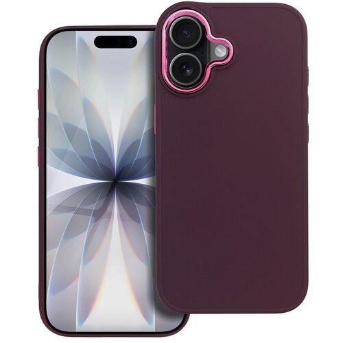  Ovitek za iPhone 17, mat zaključek s kovinskim obročem za kamero, Bordeaux, (5000190505) Cene