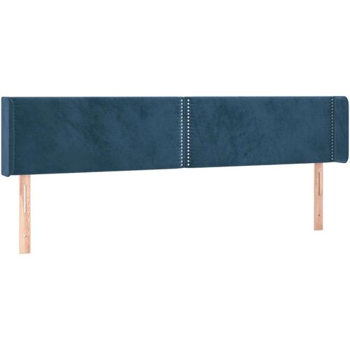  Uzglavlje tamnoplavo 203x16x78/88 cm bar&amp;scaron;unasto Slike