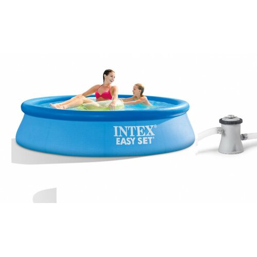 Intex easy set okrugli bazen na naduvavanje + filter pumpa 244x61cm ( 28108 ) Slike