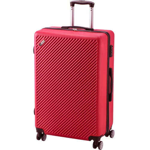 Ad trend set potovalni kovček Rosa Vivo, rdeč, 3 kos, ABS