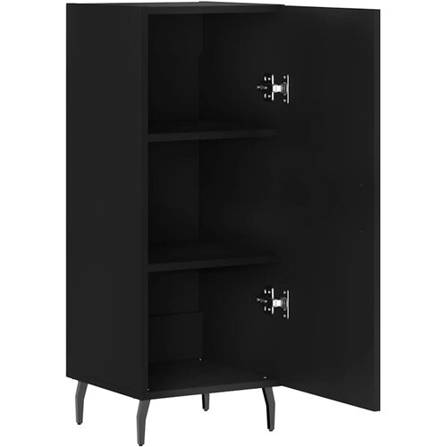  Komoda crna 34,5 x 34 x 90 cm od konstruiranog drva Slike