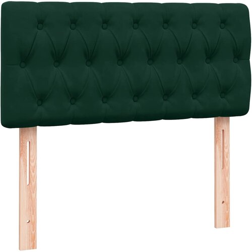 Box Spring krevet s madracem i LED tamnozeleni 80x220 cm bar&amp;scaron;un Slike
