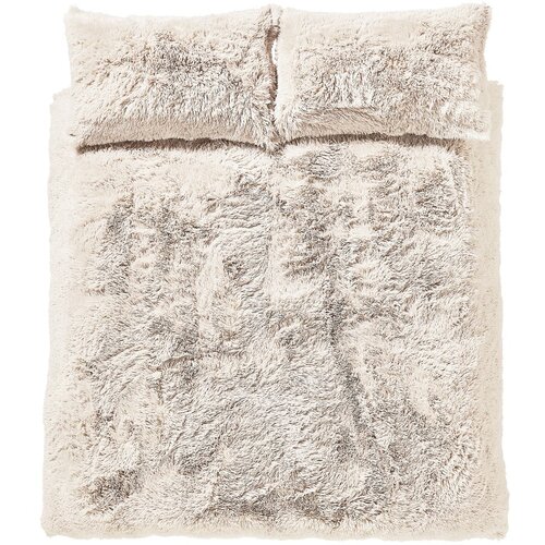 Catherine Lansfield Krem posteljina za bračni krevet-za produženi krevet od mikropliša 230x220 cm Cuddly – Cijene