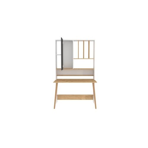 Woody Fashion Hanah Kućni radni sto, 120x196,6x60 cm, Hrast-bijela Slike
